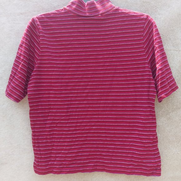 Turtle-neck striped t-shirt - Picture 2 of 7